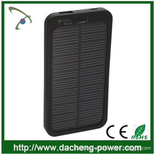 Hot! Fashion design solar cell power bank 5000mah with CE ROHS FCC